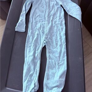 D&G Light Blue Kids Pajama One-Piece with Snaps
